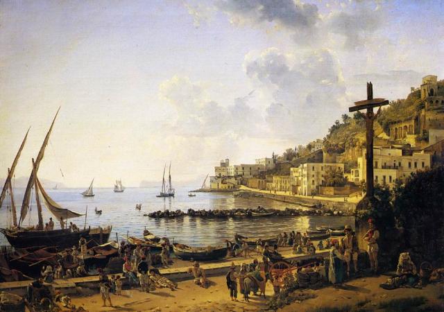 Щедрин С.Ф. Набережная Мерджеллина в Неаполе. 1827. Щедрин С.Ф. Набережная Мерджеллина в Неаполе. 1827.